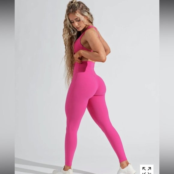 ❗️SOLD❗️Buffbunny Hot Pink Legacy Leggings Size M - Picture 2 of 9